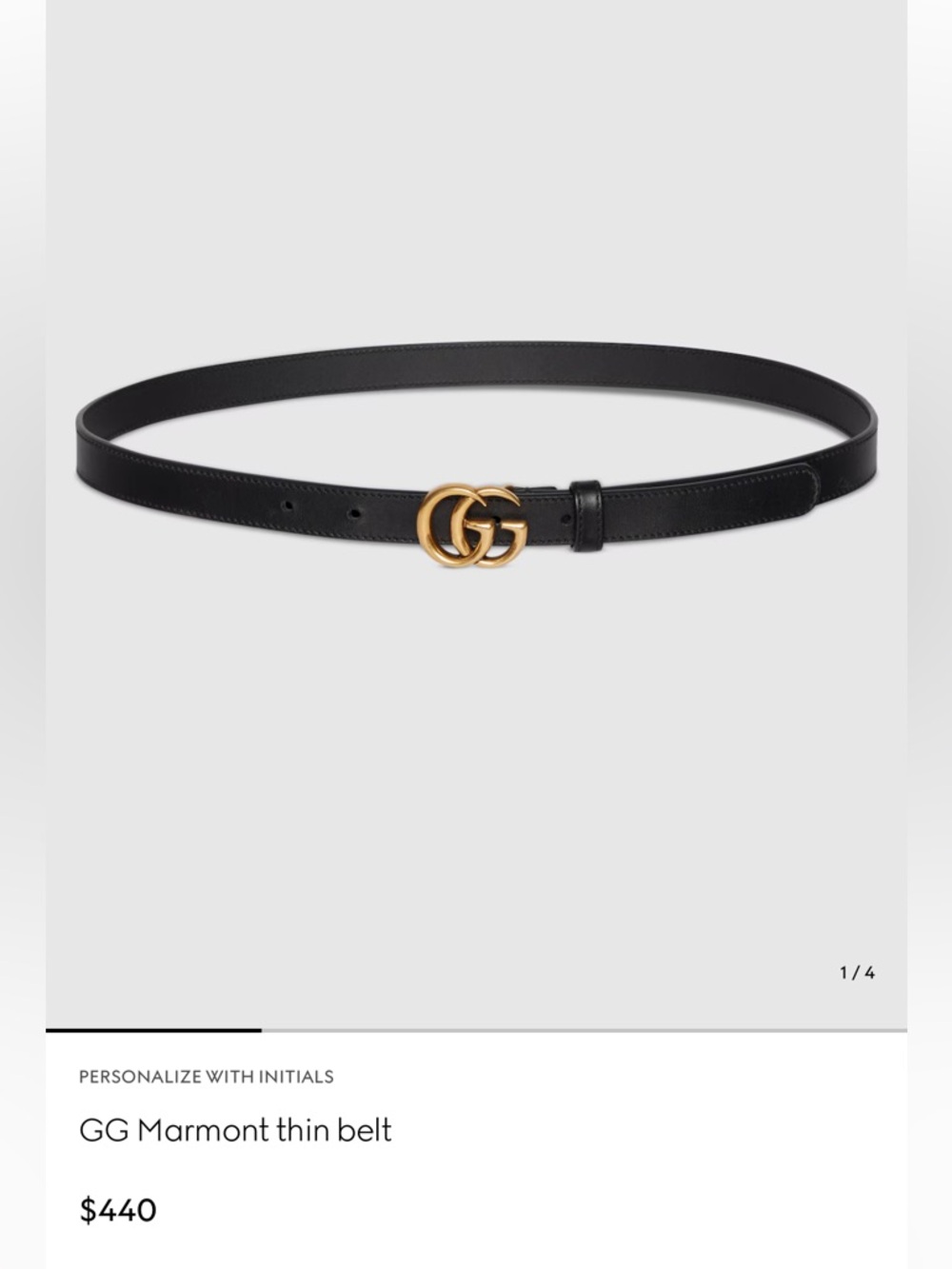 Gucci Marmont Thin Belt